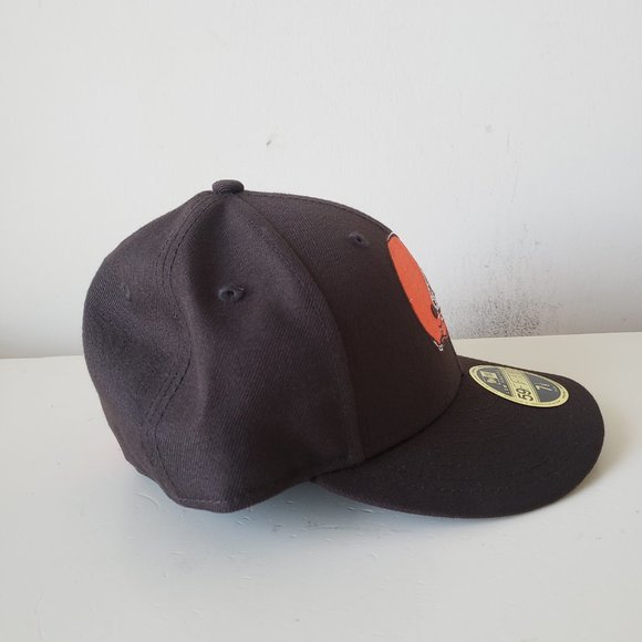 New Era Cleveland Browns 59Fifty Fitted Sz 7 1/8 Hat Cap Low Profile NFL New - Picture 6 of 10